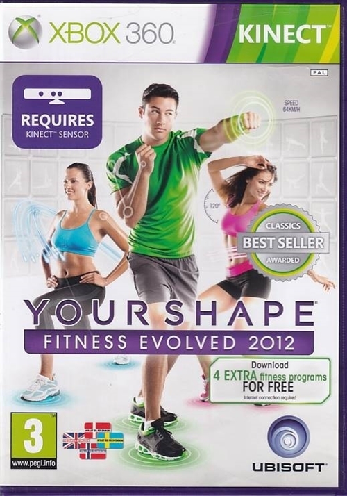 Your Shape Fitness Evolved 2012 - Kinect - XBOX 360 (B Grade) (Genbrug)